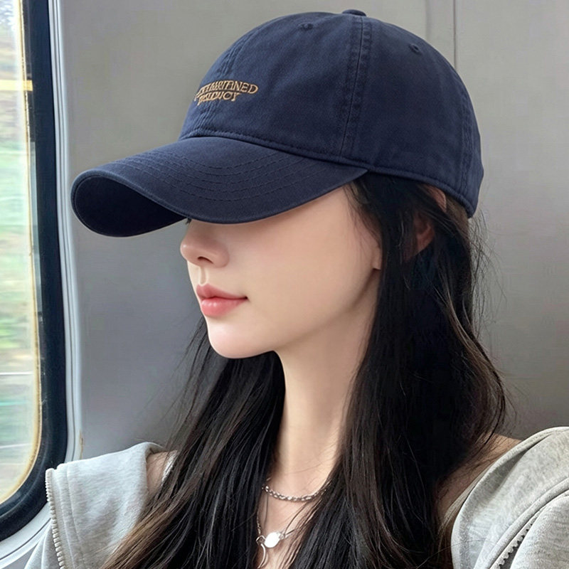 韩系大檐显脸小棒球帽女鸭舌帽男