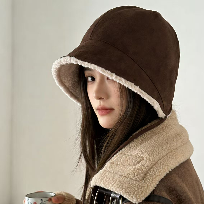 韩系新款帽子女复古麂皮绒渔夫帽冬季保暖防寒护耳雷锋帽加绒盆帽,服饰配件/皮带/帽子/围巾,帽子,淘宝优惠券,粉丝福利购,淘宝优惠卷