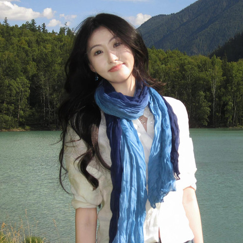 废土风头巾川西森系旅游披肩