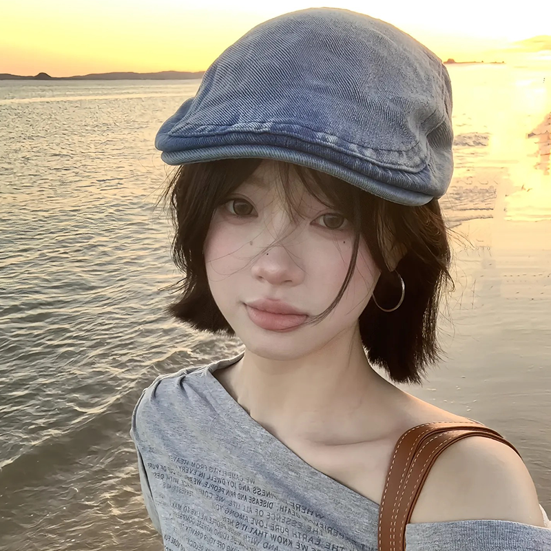 牛仔前进帽2025年春夏新款鸭舌帽