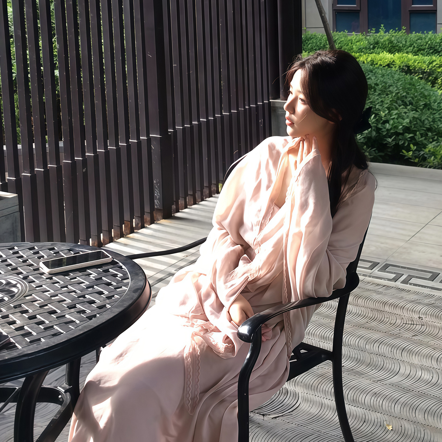 棉麻蕾丝纯色薄款披肩女外搭2025新款夏季百搭防晒开衫空调房外套