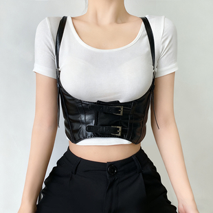 复古高级感束腰显瘦宽腰封搭配裙子衬衫 配饰 松紧腰带女士2025新款