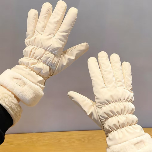 【可触屏防寒防水】加绒保暖手套