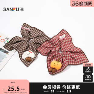 三福贺岁方圈发束单个 优雅俏皮复古发饰配饰头饰发圈852830