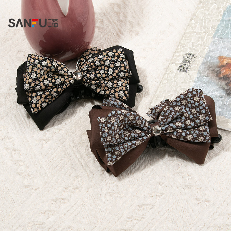 三福碎花褶皱马尾夹单个 浪漫优雅发饰配饰发夹头饰夹子853085,饰品/流行首饰/时尚饰品新,发饰,淘宝优惠券,粉丝福利购,淘宝优惠卷