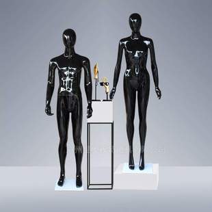 body 人体模特男全身mannequin 2025新款 男模特道具亮黑色男模