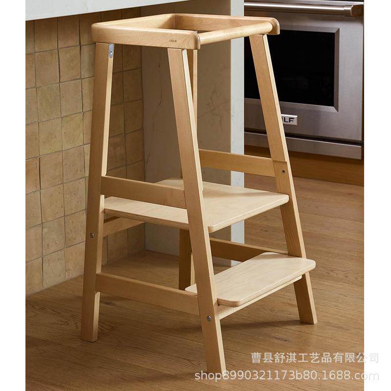 木质儿童洗手台脚踏凳宝宝洗手台阶凳儿童学习塔厨房站立阶梯凳