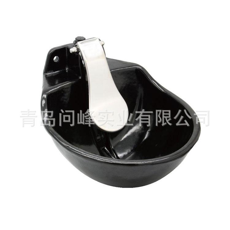 牛用饮水碗G碗大号铸铁搪瓷饮水碗不锈钢压舌款牛马自动式饮水器