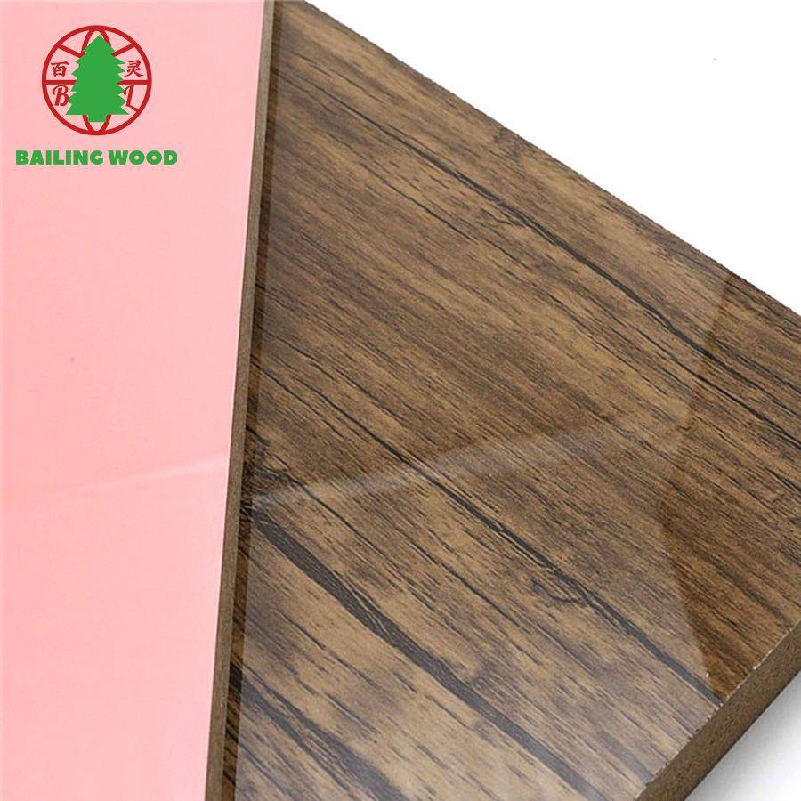 8mmUV密度板木纹饰面系列单面UV木纹效果不褪色耐酸碱抗腐蚀E0级
