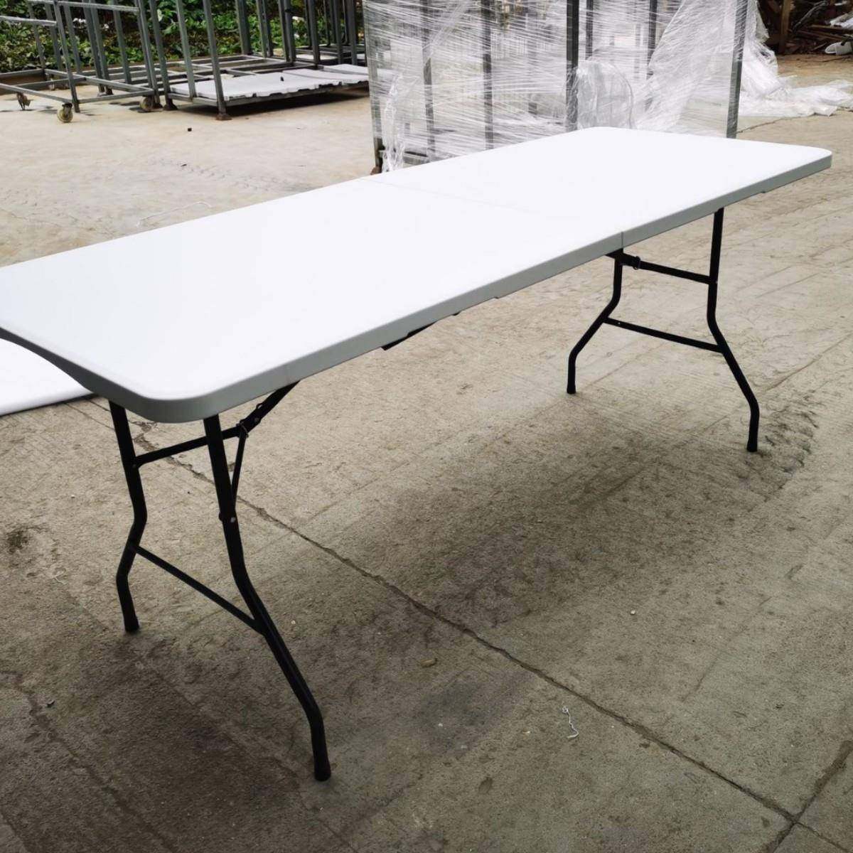 直销6ft便携塑料桌白色黑色HDPE面板1.8米长户外野营折叠桌,鲜花速递/花卉仿真/绿植园艺,割草机/草坪机,淘宝优惠券,粉丝福利购,淘宝优惠卷