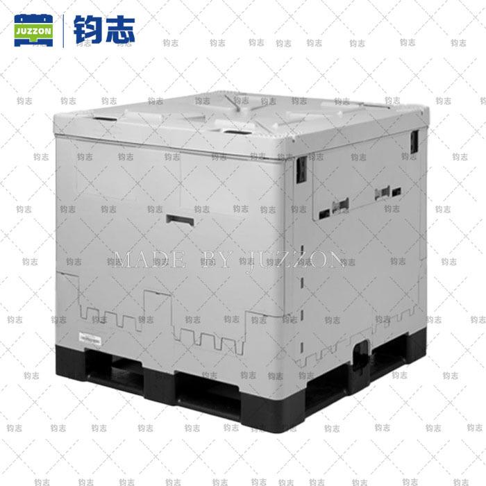 上海钧志直销金属可折叠液体吨箱（1000L)周转箱吨桶