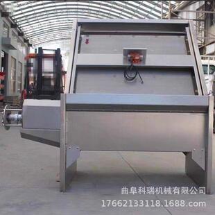 干湿猪粪固液分离机科瑞生产1200型不锈钢斜筛式水泡鸡粪脱水机