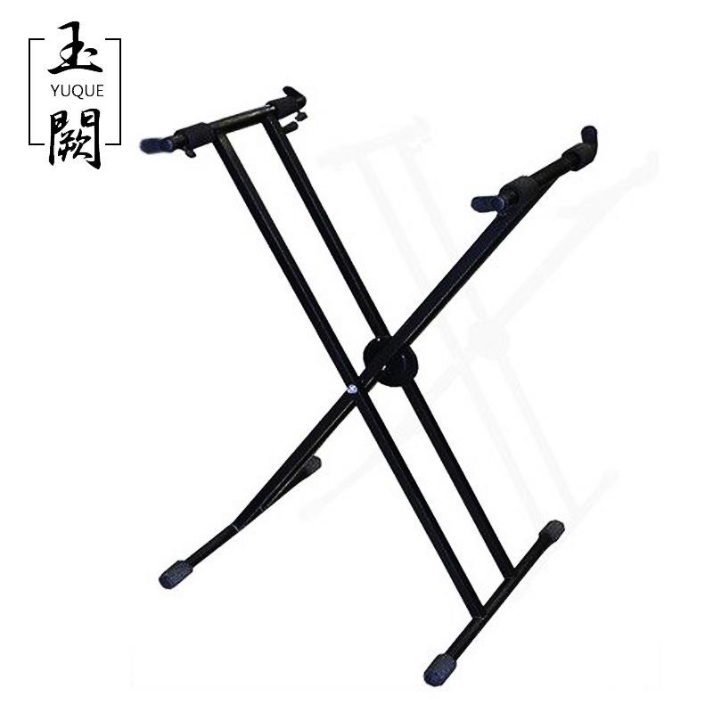 扬琴架子扬琴立架电子琴钢琴双排键通用站式演出舞台双管X型叉架