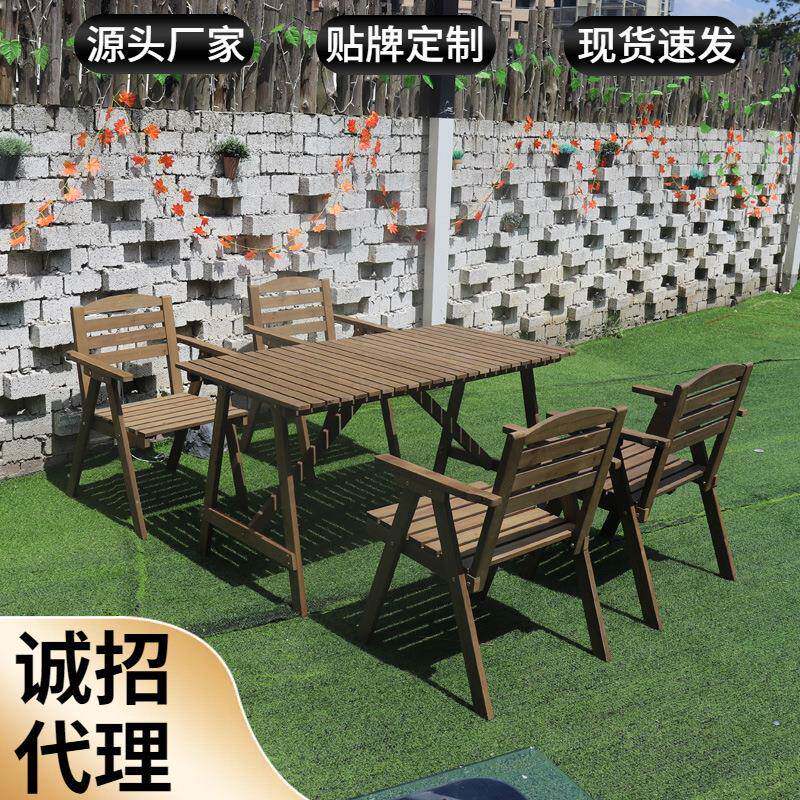 中式实木餐桌椅组合简易长方形桌家用现代简约小户型餐厅吃饭桌子