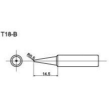 T18焊咀 通用FX-888（888D）焊台焊咀T18-B圆嘴烙铁头 圆尖头焊头