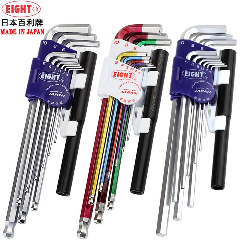 新款日本EIGHT百利球头内六角扳手加力杆螺丝刀TLS/BHS/TLC-S9NP