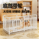 可移动宠物围栏方管狗笼子栅栏室内家用小型中型犬阻拦门泰迪狗窝