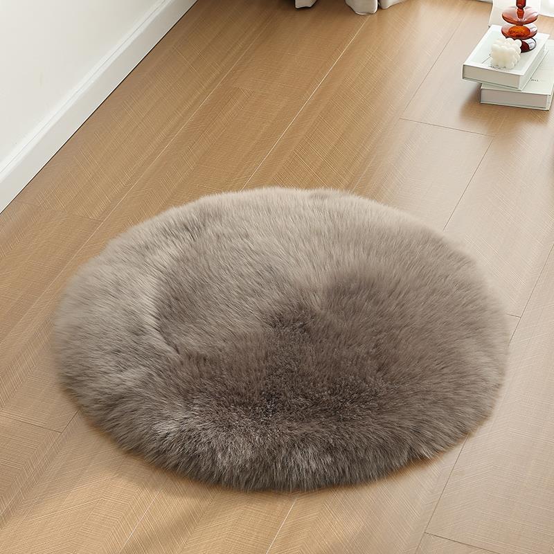 澳洲羊毛地垫羊毛地毯沙发垫纯羊毛圆形地毯圆垫定做榻榻米窗台垫