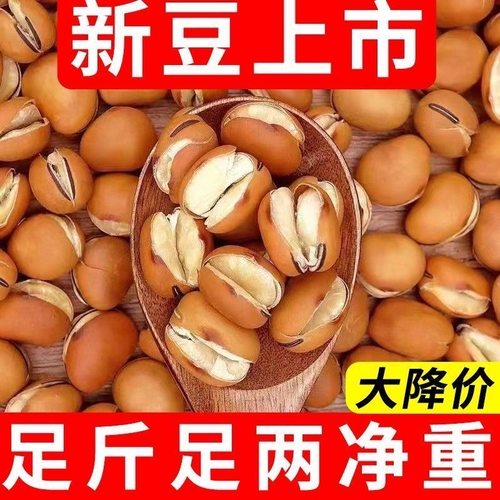 批发价】新货四川蚕豆胡豆纸皮核桃干炒蚕豆无盐纸皮核桃坚果年货