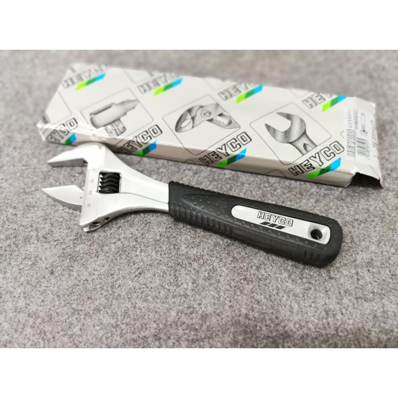 HEYCO TOOLS德国进口拆修螺母防锈活动扳手8寸39mm 50179A防滑柄