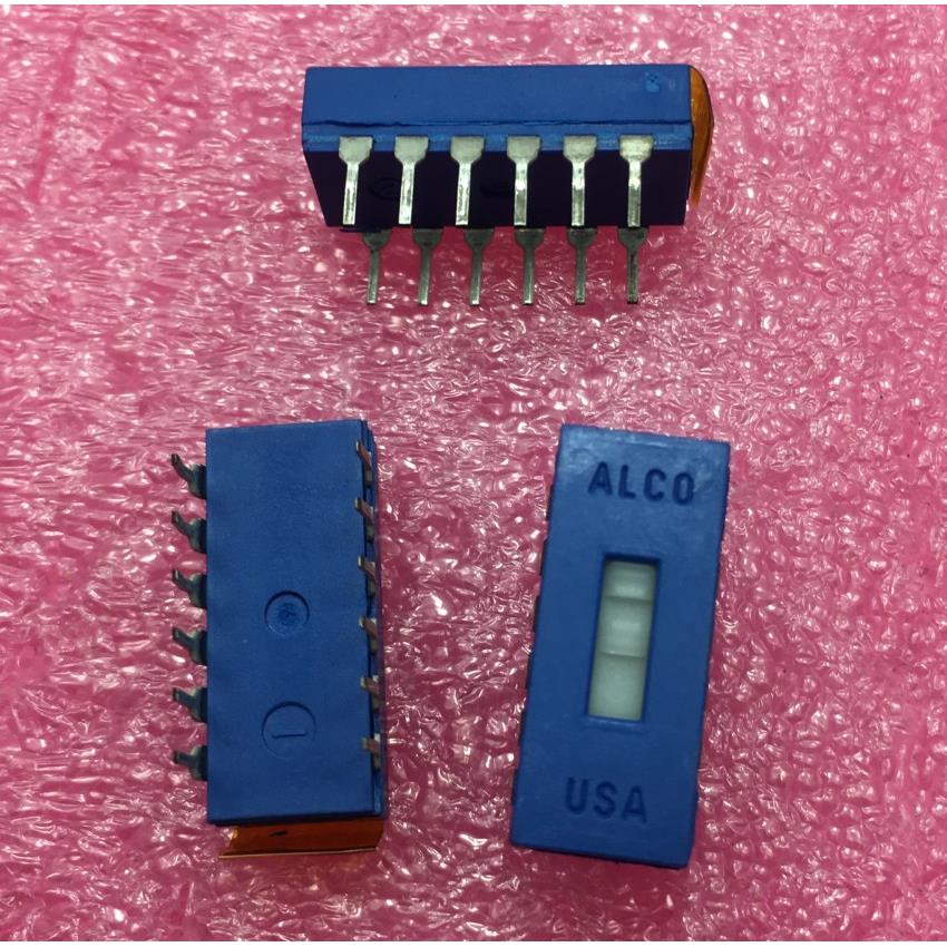 ASF42 6-1437581-8 ALCO DIP12引脚 4PDT滑动开关300mA 115VDC