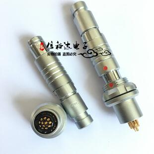 ODU德国欧度进口12芯圆柱型插拨自锁连接器MINI-SANP精密军工插头
