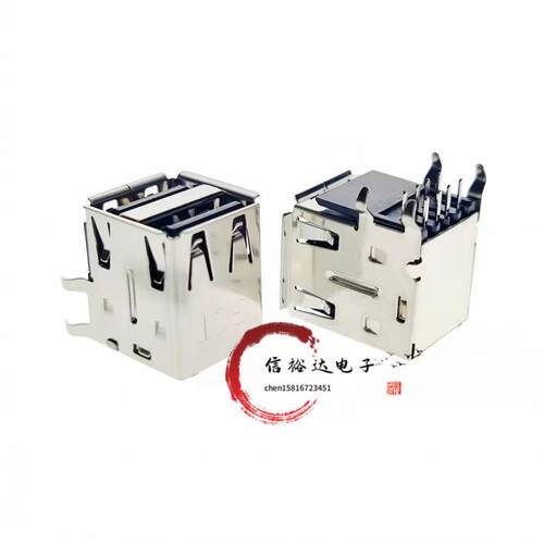 GCT原装 双层USB2.0母座端口叠接式数据插座 USB1035-GF-P-0-B-B