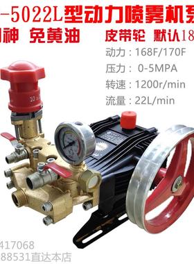 太阳神TYS 5022L型动力喷雾器泵头免黄油自卸高压农用打药机压力