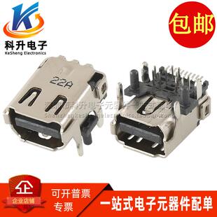3VM11201-D730-7H Foxconn/富士康 Mini DP高清连接器 19PIN 母座