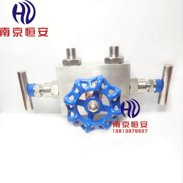 Q9FF3-160P 304不锈钢阀组高温高压三阀组一体化三阀组外螺丝G1/4