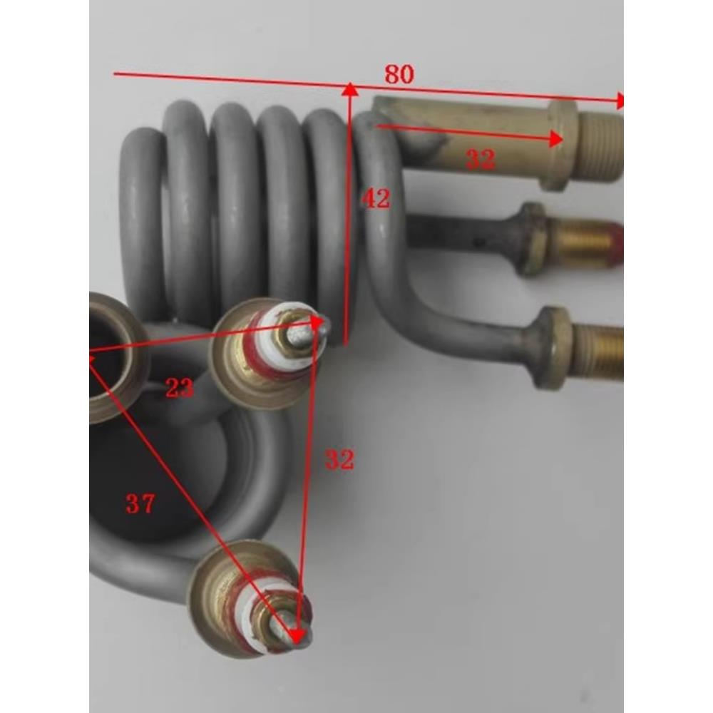 速热即热横式电热水龙头配件紫铜不锈钢发热管加热管电热丝电热棒