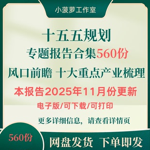 2025十五五前瞻研究规划分析报告路径发展思路重点产业梳理合集