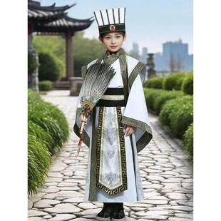 三国演义服装儿童古装汉服曹操诸葛亮鲁肃周瑜草船藉箭刘备演出服