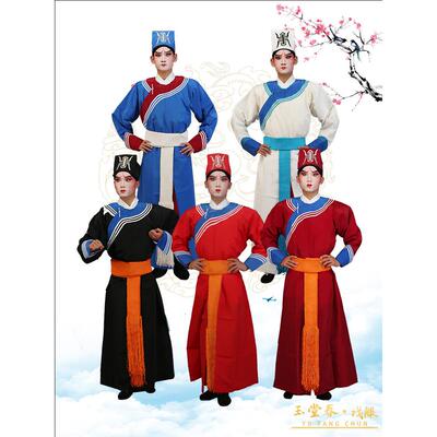 古装戏曲衙役服饰公差男武生素剑衣捕快解差捕头武生素箭衣服装