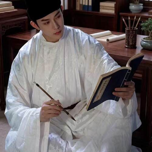 成人儿童李白杜甫诗人服装端午节屈原书生话剧唐代古装汉服演出服