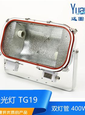 船用方形不锈钢投光灯探照灯TG19双灯管双泡钠灯220V400W CCS证