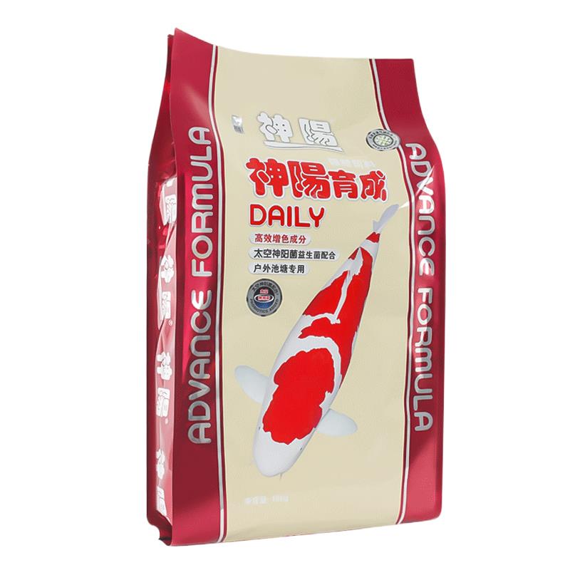 神阳锦鲤饲料专用鱼食不浑水通用型育成增体增色小颗粒金鱼粮20斤