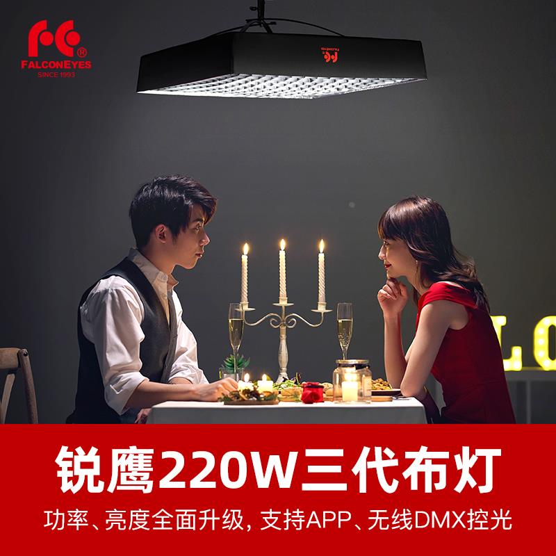 锐鹰RX-24TDX Ⅲ大功率220W双色温led摄影摄像卷布灯柔光箱灯顶灯