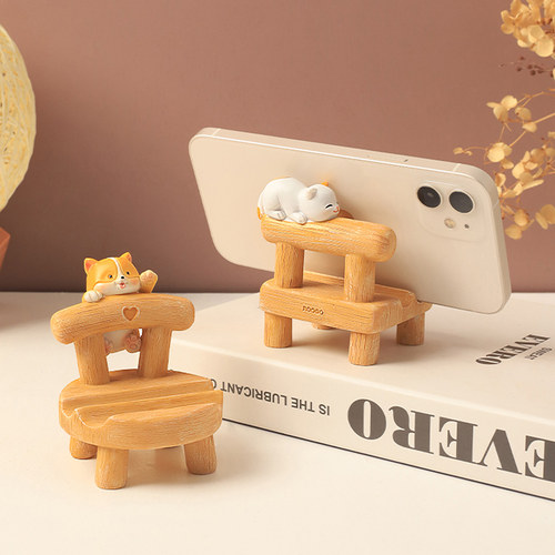 速发治件椅子摆愈系桌爱少心小凳子可面摆件