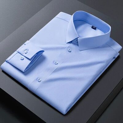 For Slim Fit Camisa Social Business Blouse White Shirt S-8XL