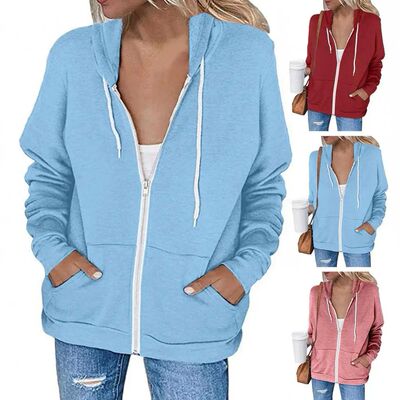 Long sleeved drawstring hooded sweatshir长袖抽绳加厚连帽卫衣