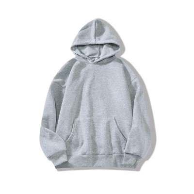 Solid color loose oversized hooded sweatshir宽松大码连帽卫衣