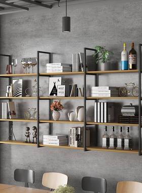 天台华莲墙上置物架书挂架铁艺壁展简示多架层货架约工业风95087