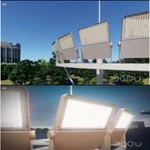 2580工私模LED投光铸灯100w200w300w400w中高灯专用厂压杆灯头