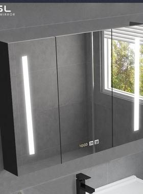 防镜雾发光浴室柜酒别墅卫生间铝合金室化店IOI妆镜柜挂墙式浴柜