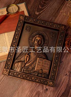 热销正统物像雕刻榉木圣室内墙壁装饰工品摆73903件教堂艺圣35CM