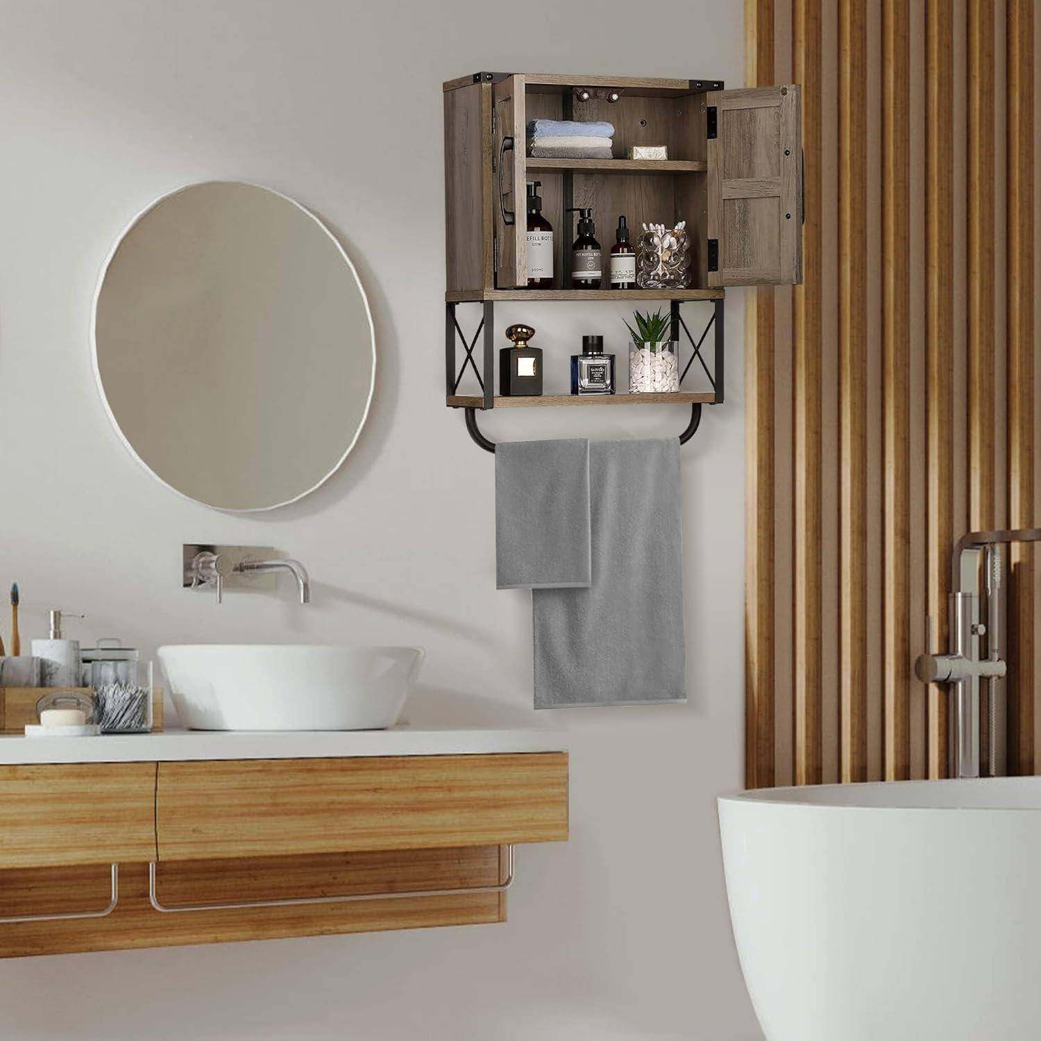 浴复室WJF古壁式木质浴室柜实木双开门柜美式乡挂村毛巾杂物架储,居家布艺,缝纫DIY材料套装,淘宝优惠券,粉丝福利购,淘宝优惠卷