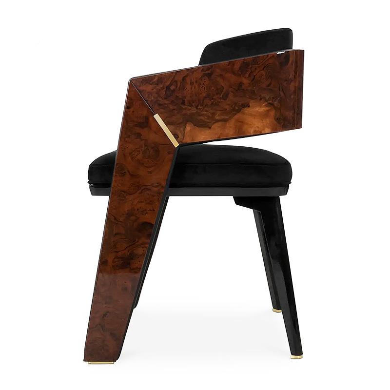 意式轻LUXXU（木奢LUXXU餐餐别椅墅酒店靠背椅单人椅厅样板间实洽