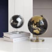 现轻奢创意公ARI办室书柜装 代饰品客酒厅柜玄关桌面书房地球仪摆