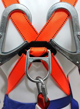 国标涤纶欧式身安EDZ带全式高空作全业缓冲双大钩建筑施工包安全